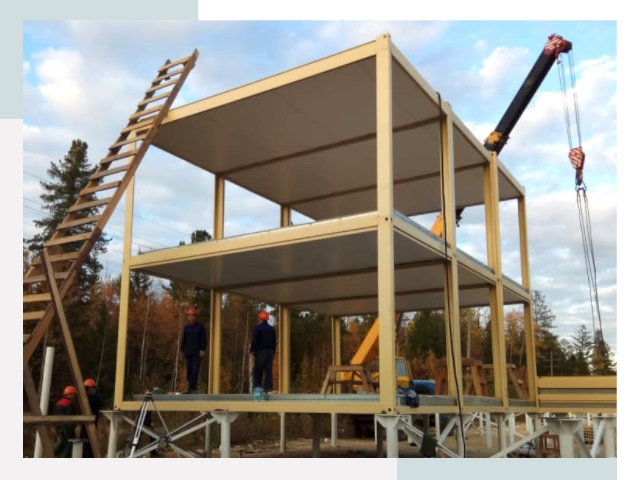 Строительство модульных здания Костомукша