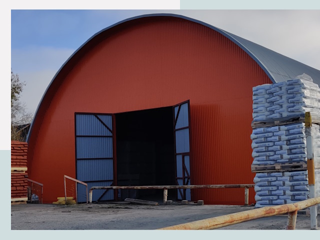 Полукруглые ангары по цене от 612 руб. в Костомукша