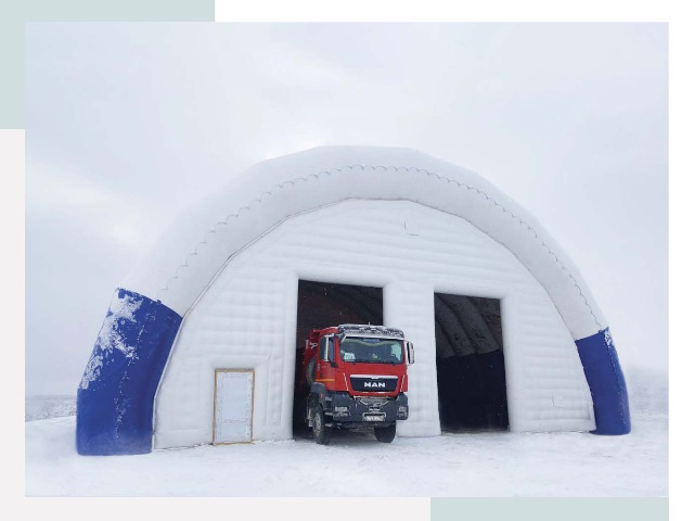 Мобильные ангары в Костомукше