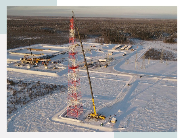 Мачты связи в Костомукше