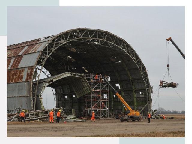 Демонтаж ангаров в Костомукше