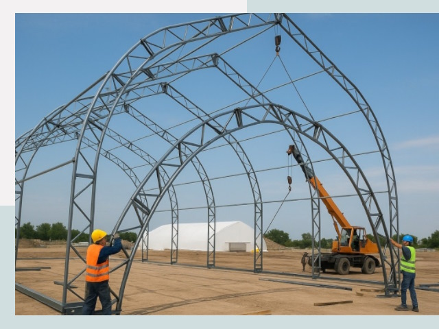 Монтаж ангаров в Костомукше от 612 руб. - Надежно и быстро